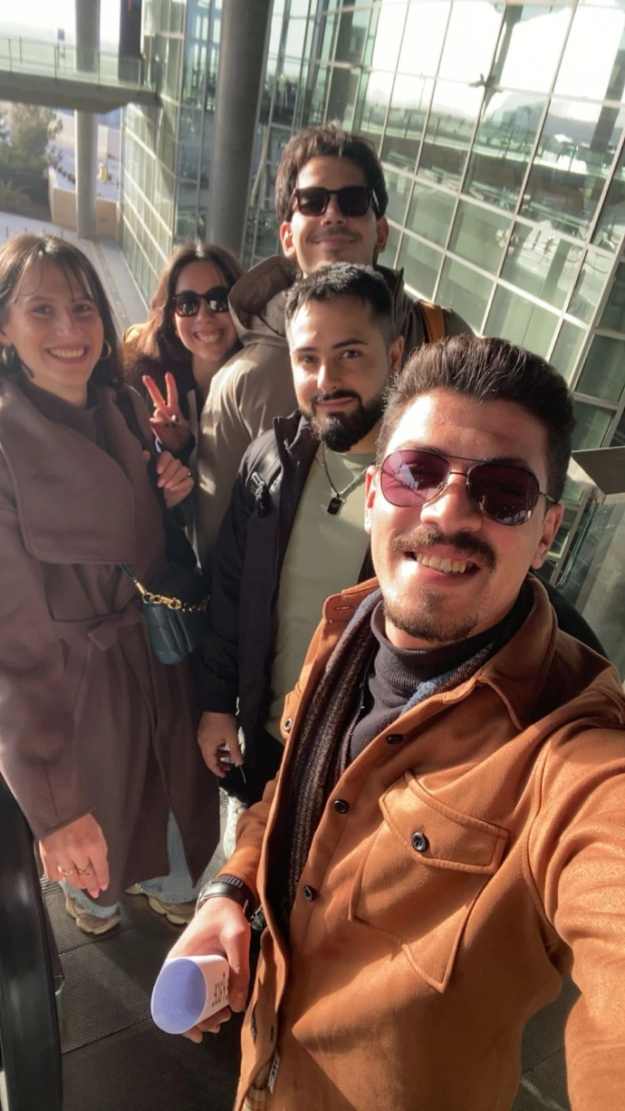 Royal Ride professional chauffeurs with happy tourists during a private Jordan tour